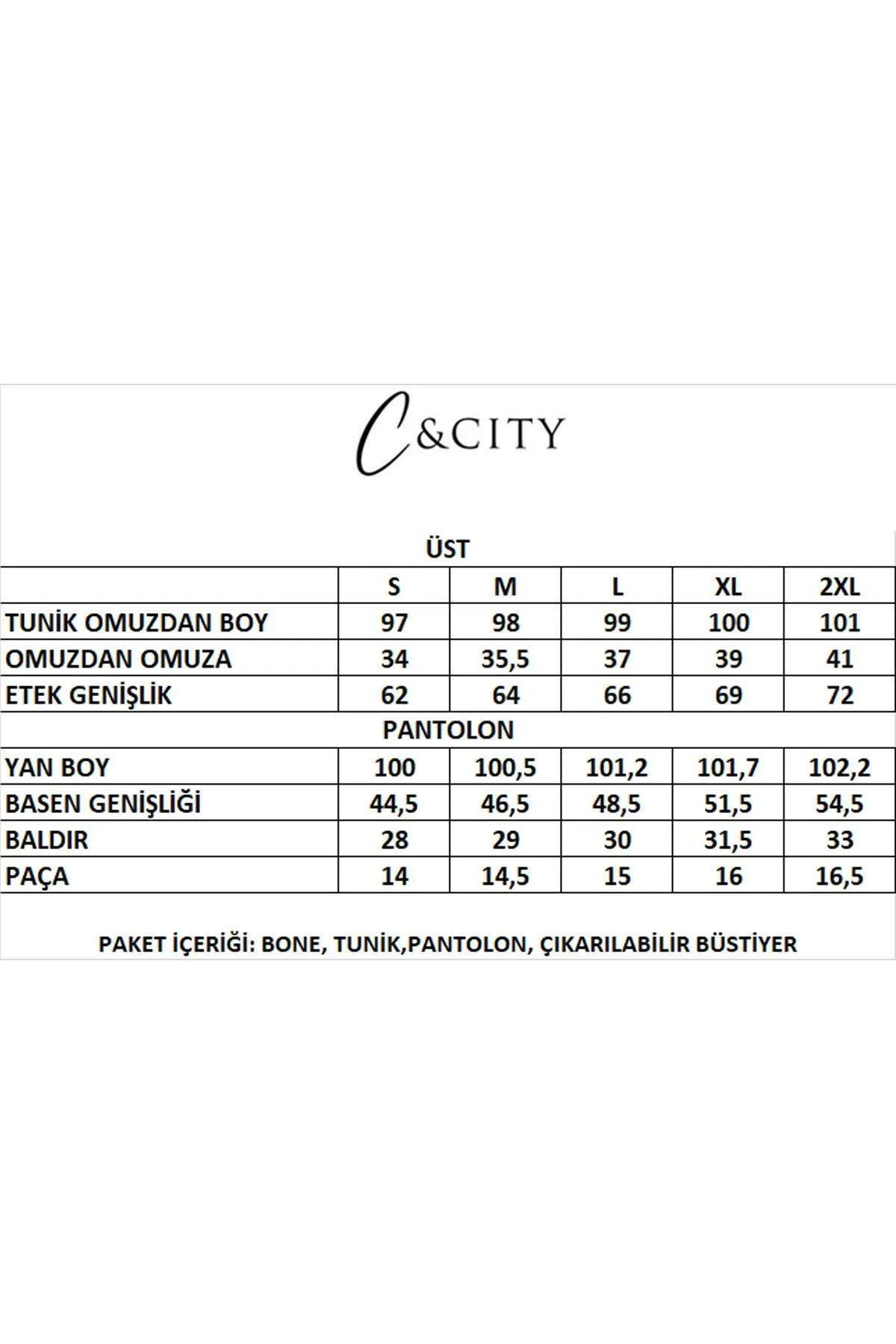 C&City  Vollständig bedeckter dreiteiliger Hijab-Badeanzug C12050 geräuchert