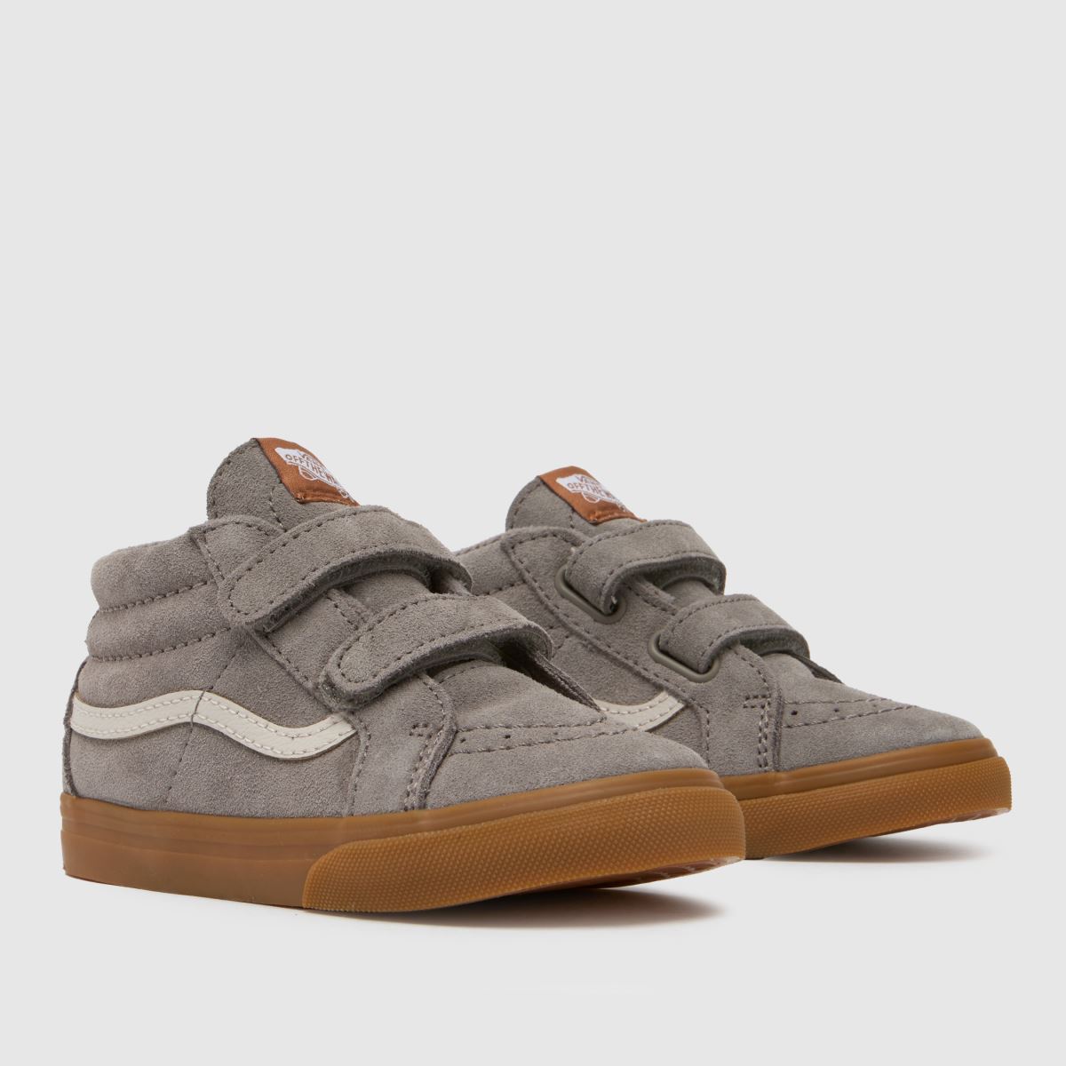 Vans ljusgrå sk8-mid reissue v pojkar småbarnsskor