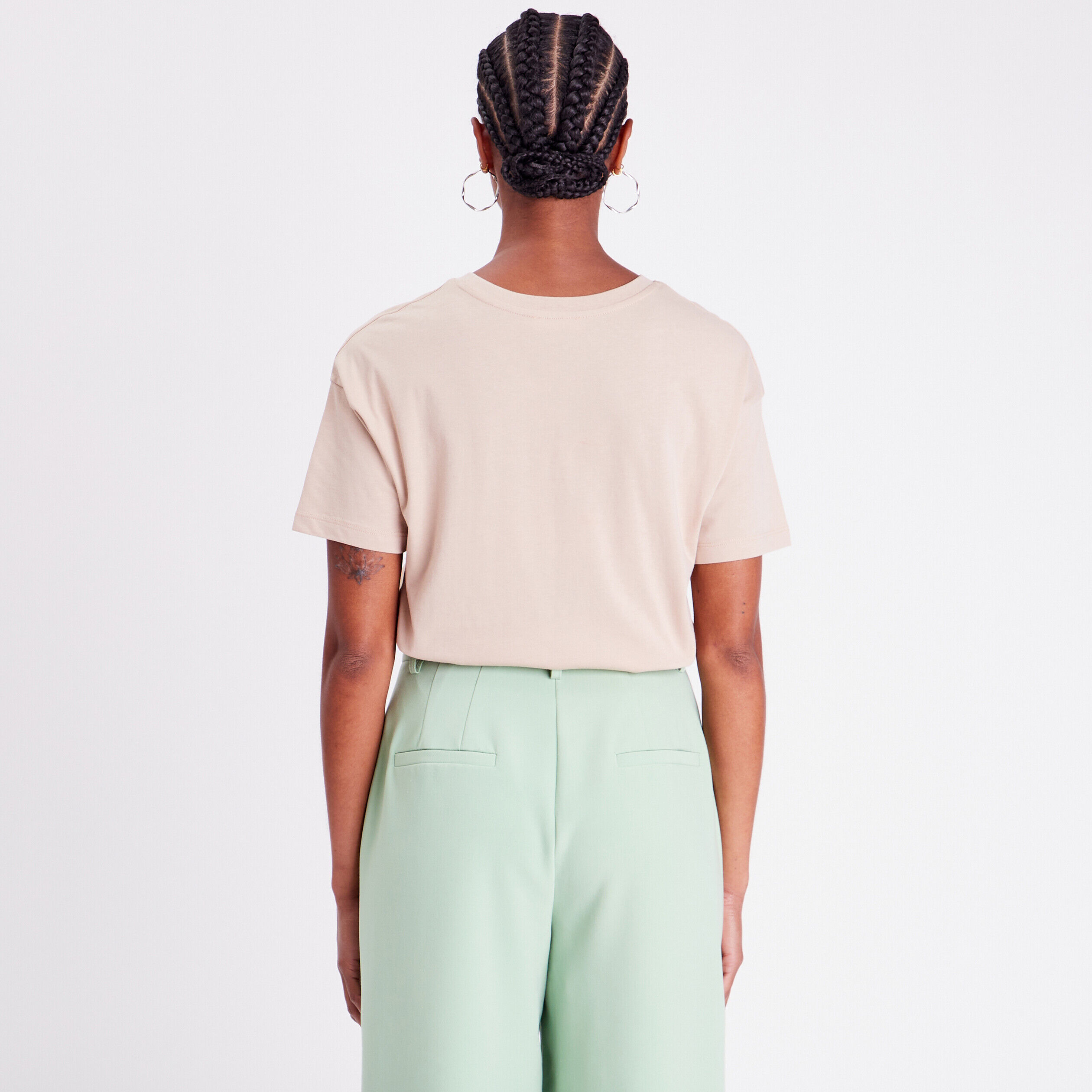 T-shirt manches courtes sable femme | Cache Cache