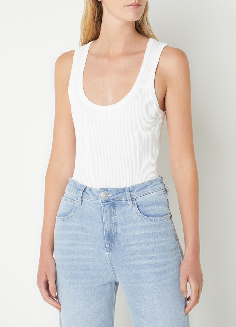 Canotta a maglia fine Fifth House Jai con texture a coste