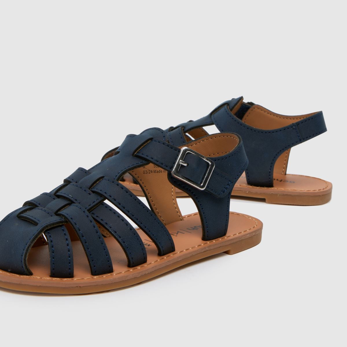 Schuh marinblå Lochan Fisherman pojkarsandaler för småbarn