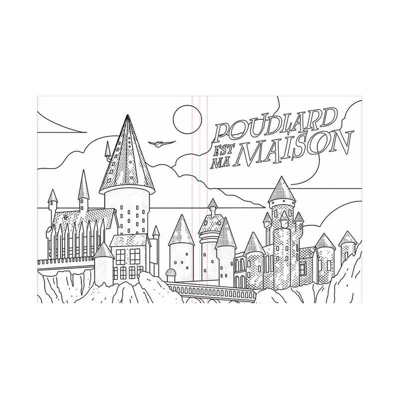 Livre Le Livre de coloriage de Poudlard, Harry Potter - Gallimard Jeunesse