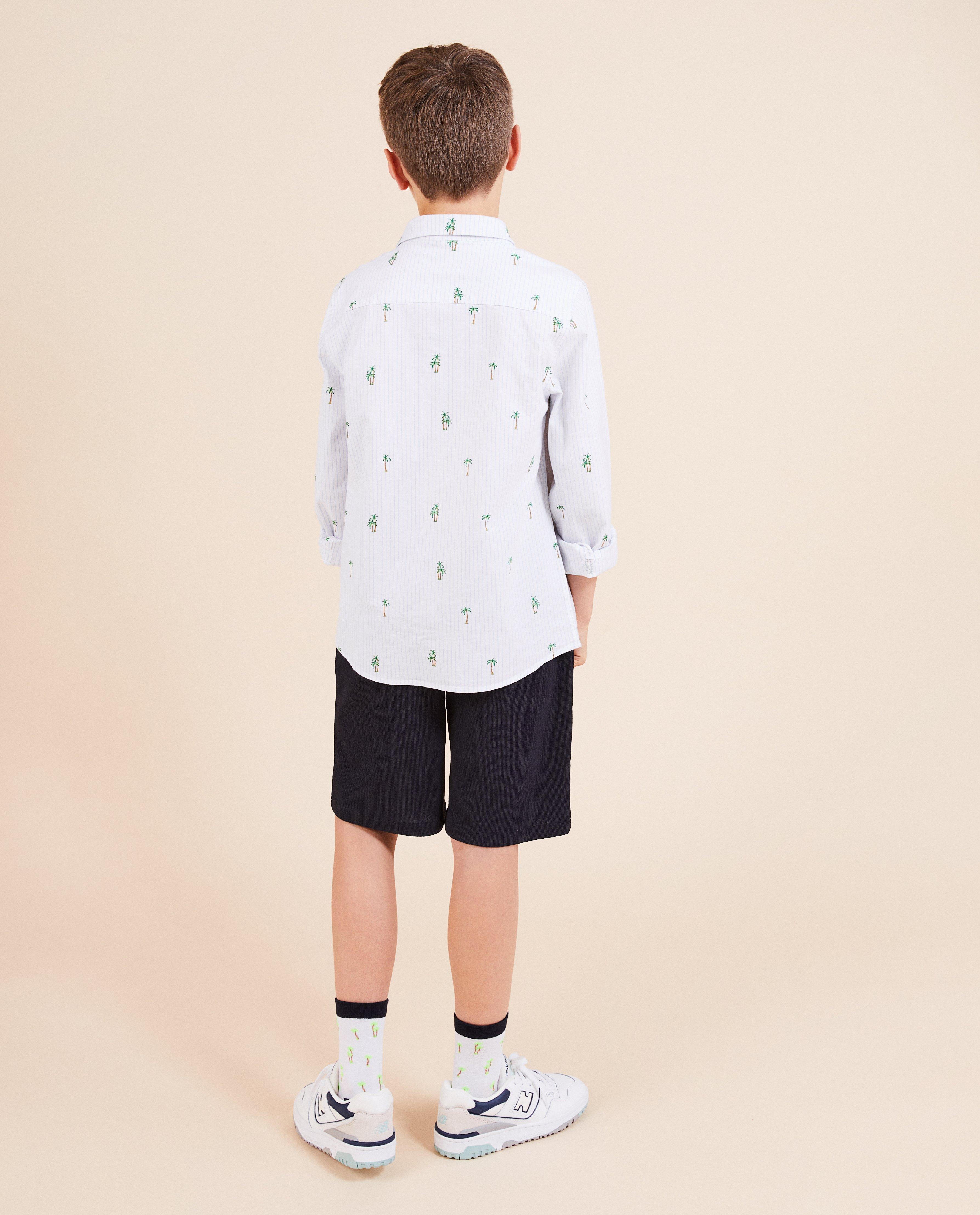 Tricou cu imprimeu Kidz Nation, alb festiv