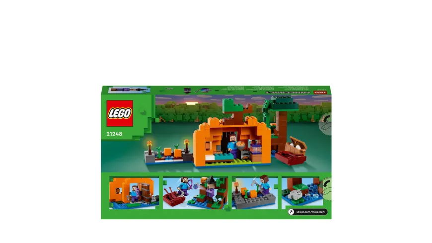 LEGO Minecraft 21248 Die Kürbisfarm, inklusive Haus und Steve-Figur