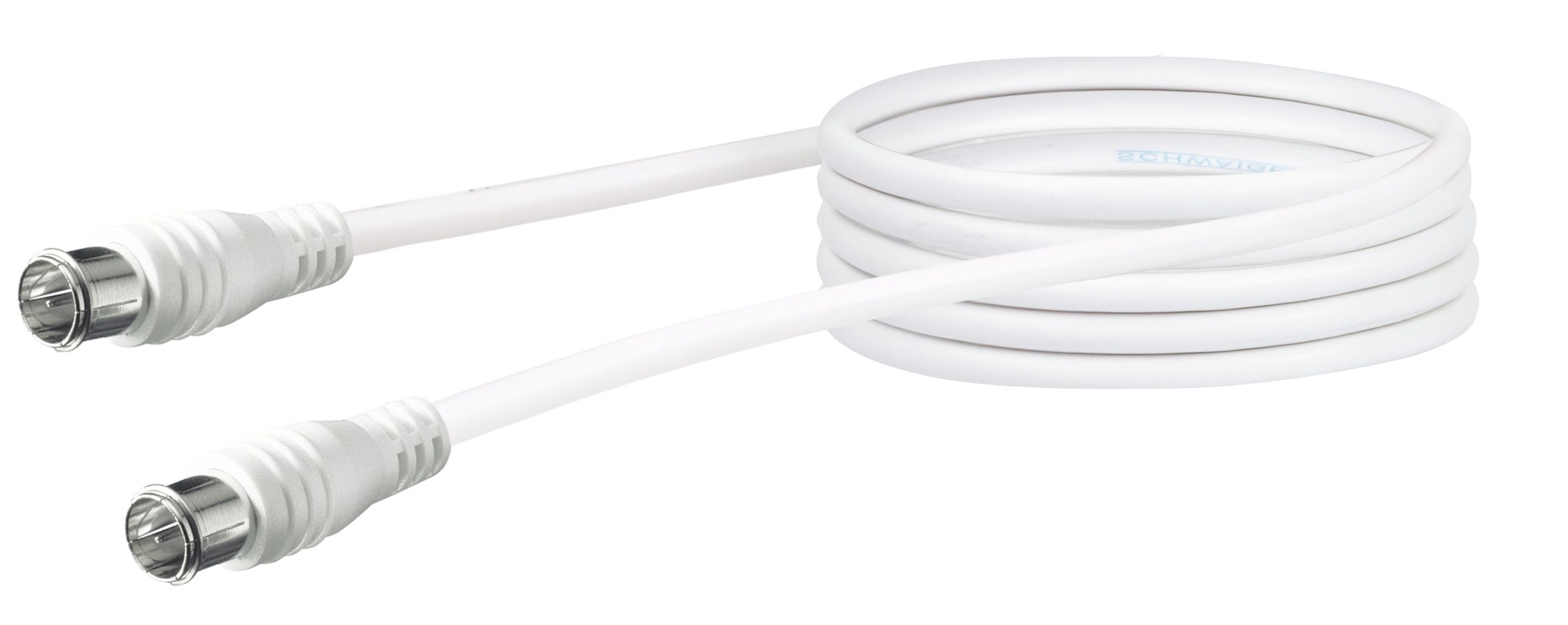 Schwaiger KVCQ30 3 Meter Weißes Koaxialkabel mit Schnellkupplung