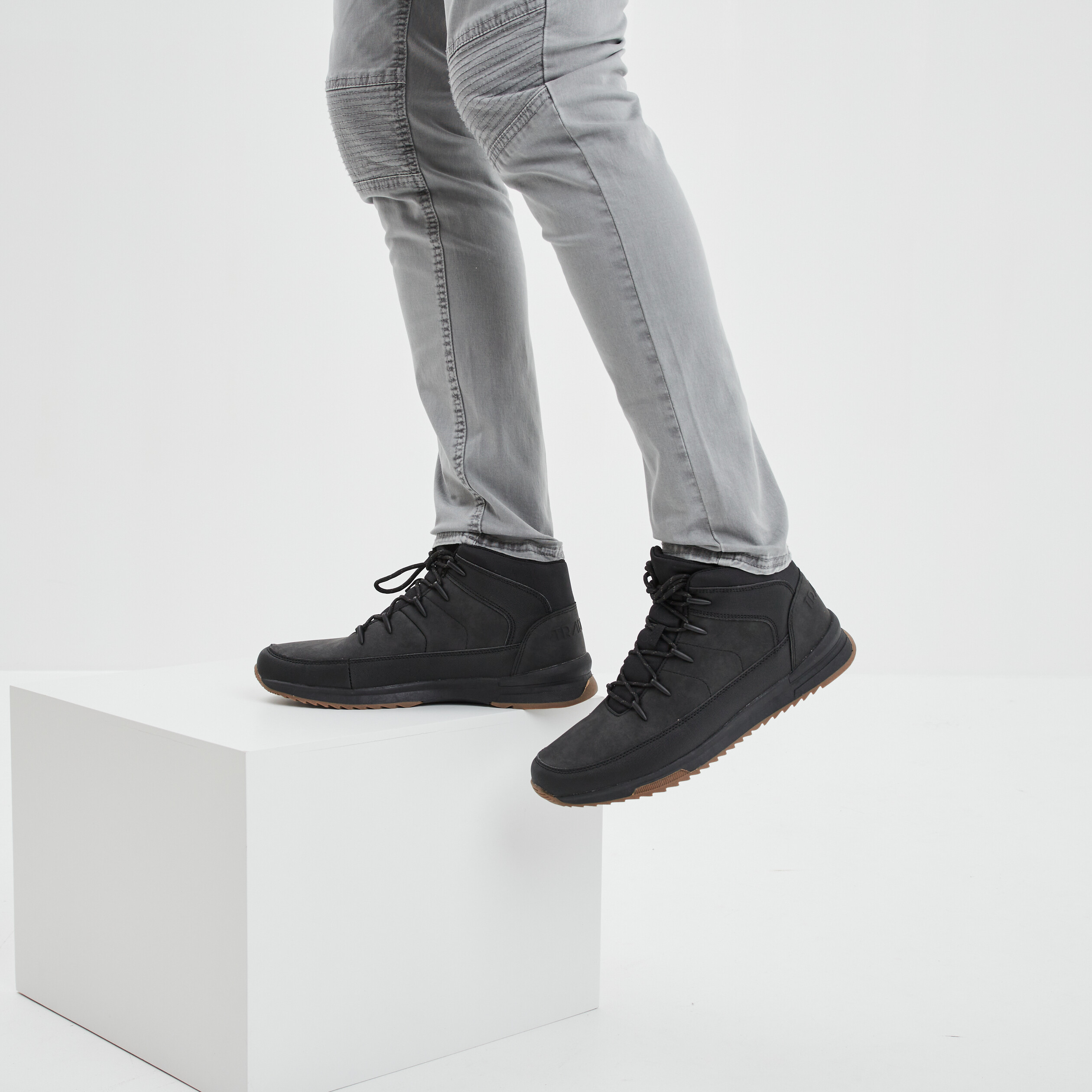 Bottines à lacets Trappeur Boki noir homme | La Halle