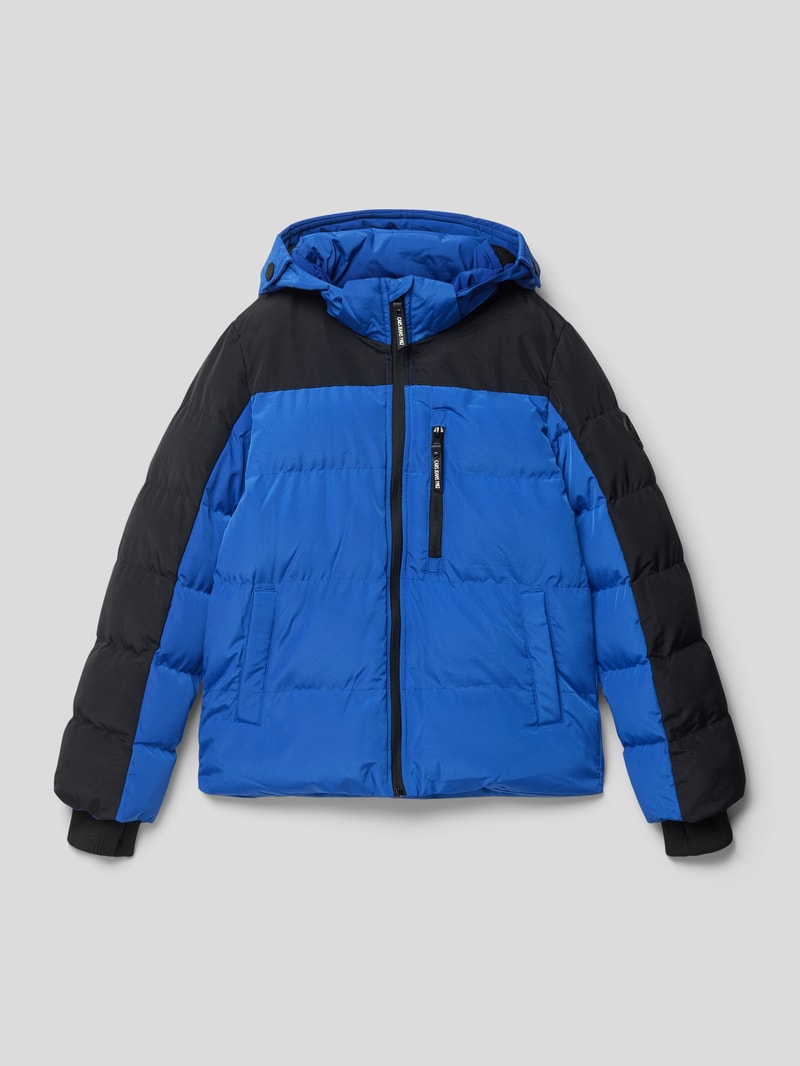 Steppjacke mit Kapuze Modell 'Hamdon' in royalblau