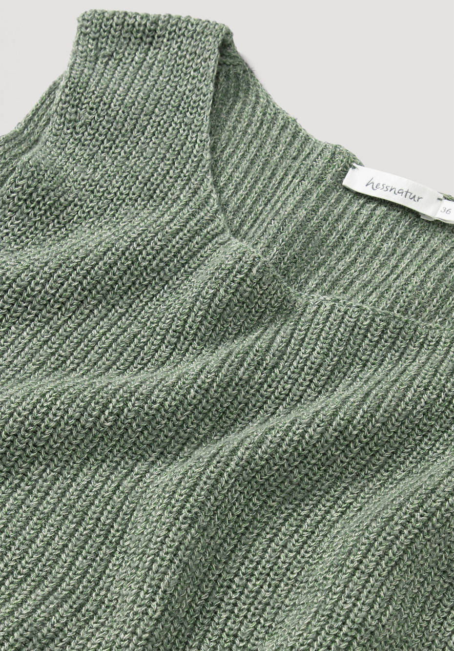 Pullover aus Bio-Baumwolle mit Leinen