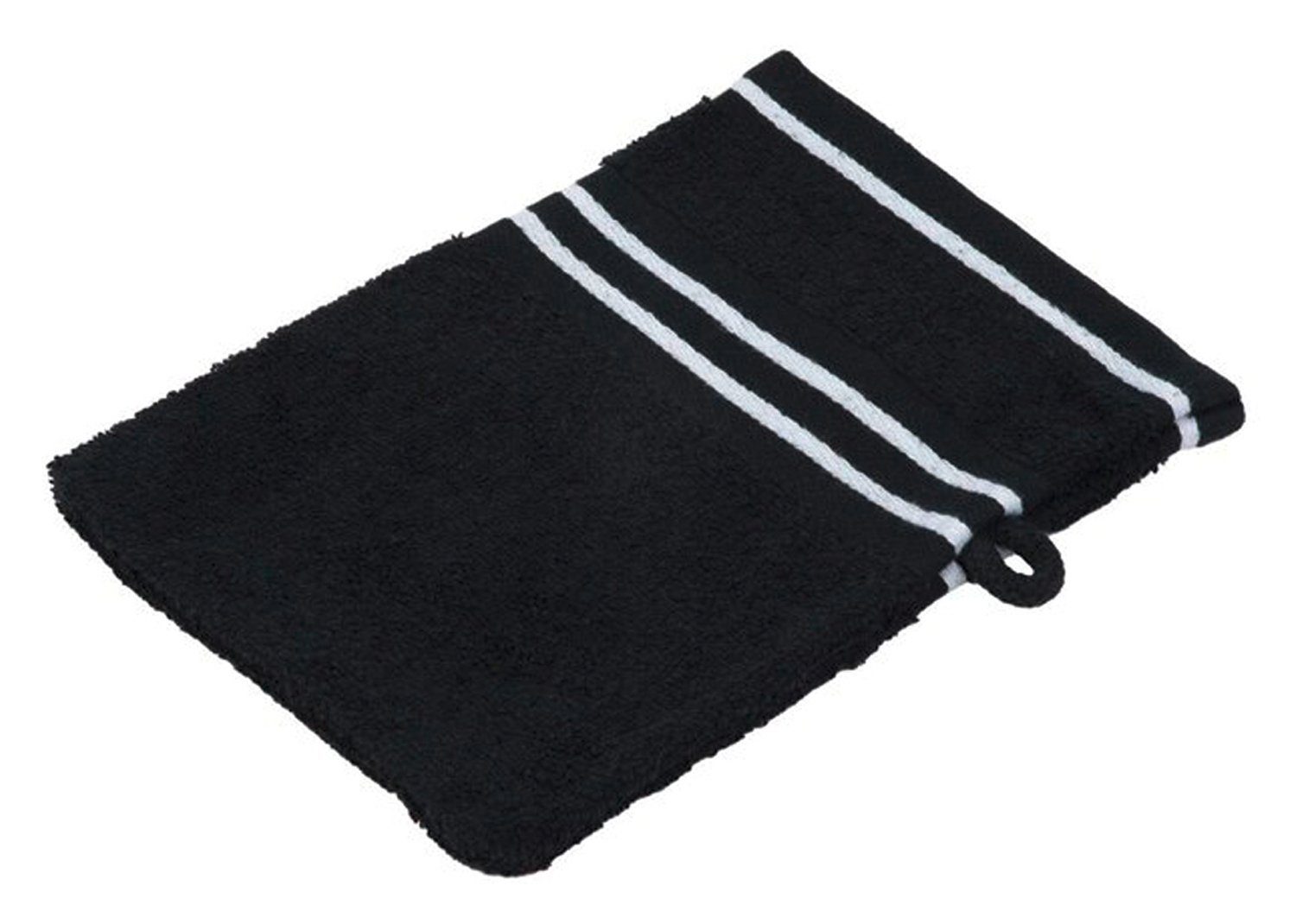 Waschhandschuh Waschhandschuh RIO, Schwarz, B 16 cm, L 21 cm