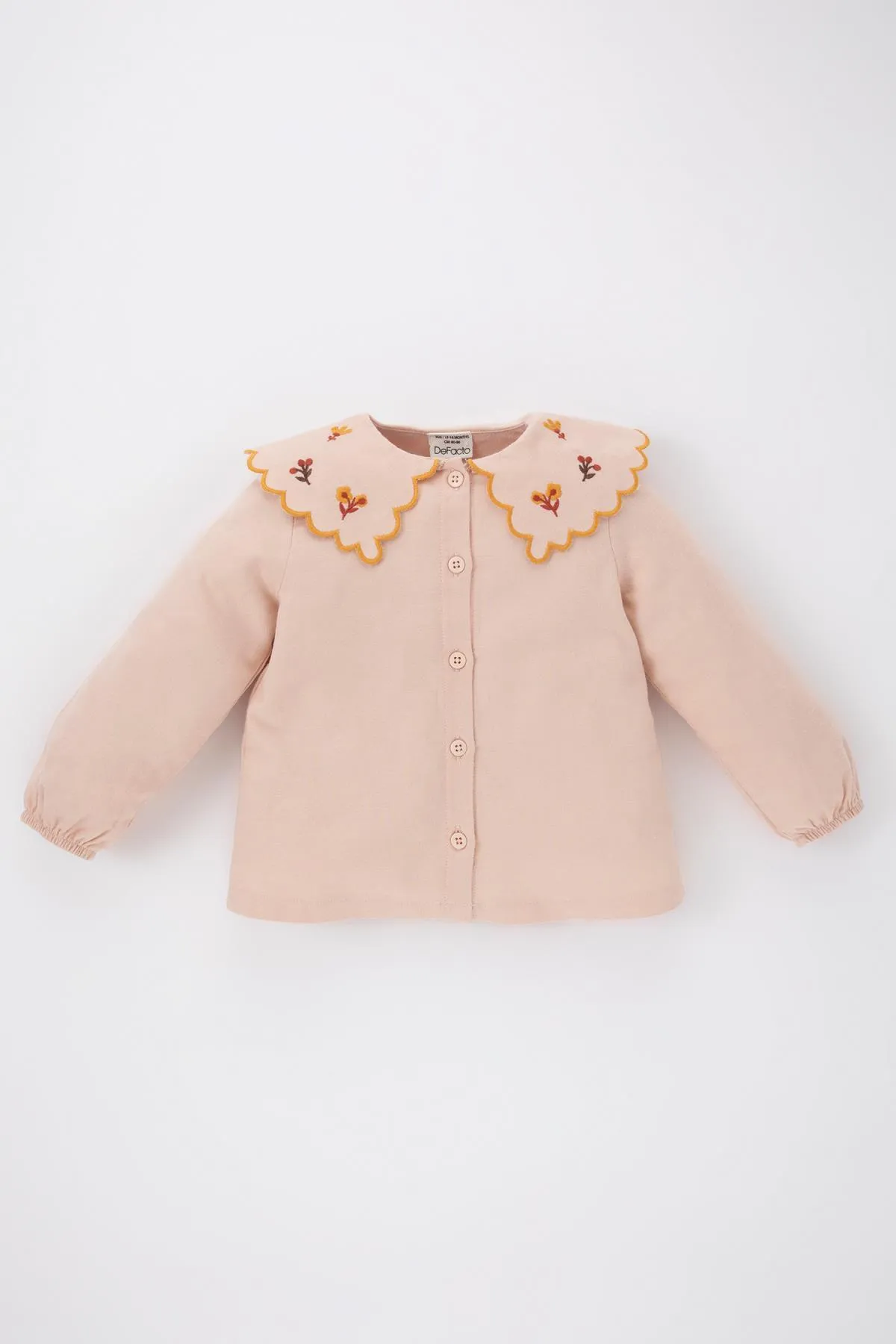DeFacto  Twill-Langarmshirt mit großem Kragen für Babys