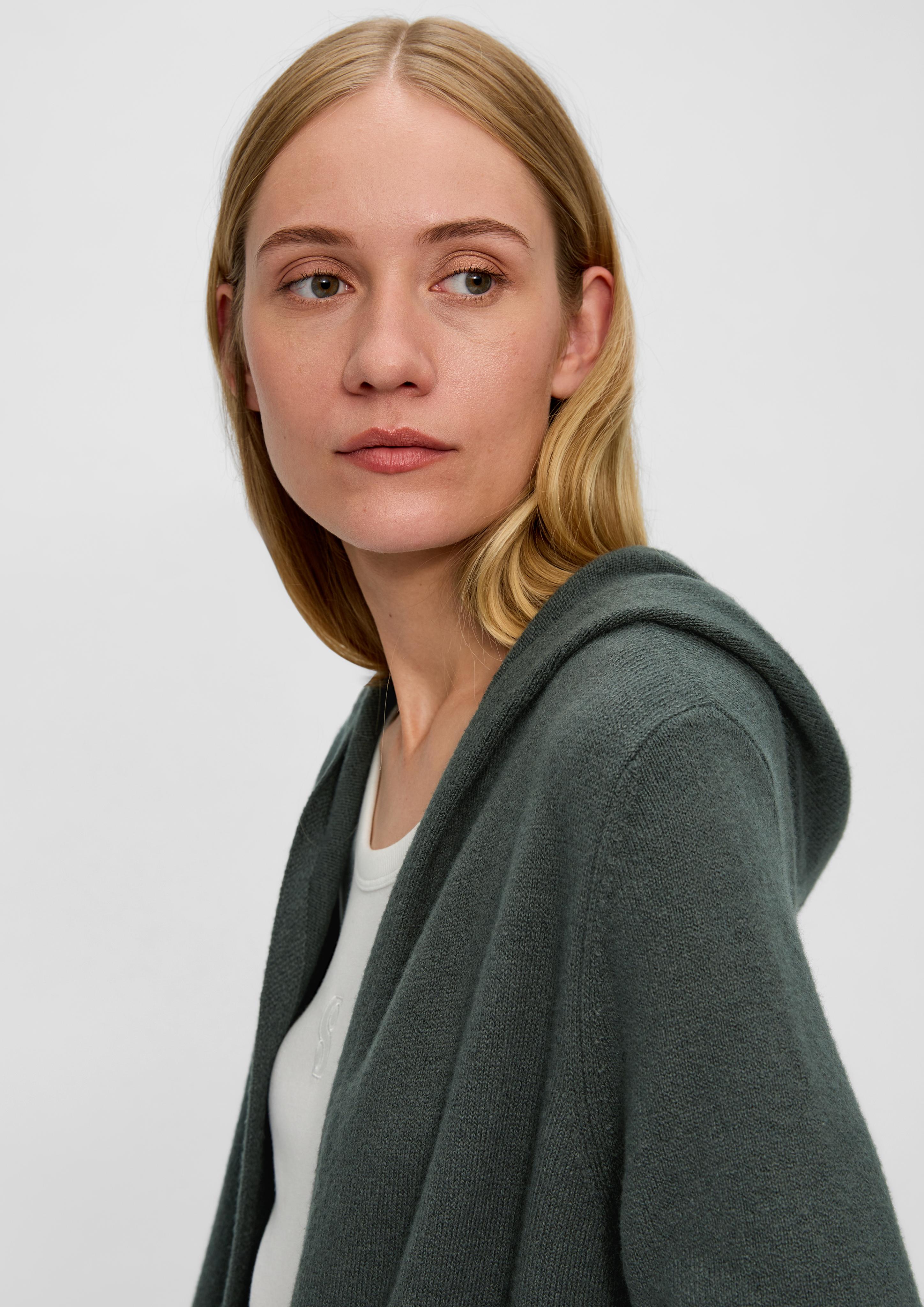 Long-Cardigan mit Kapuze  2118908-7909