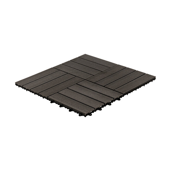 WPC-Holzfliesen BAVARO, 3m²-Paket, anthrazit