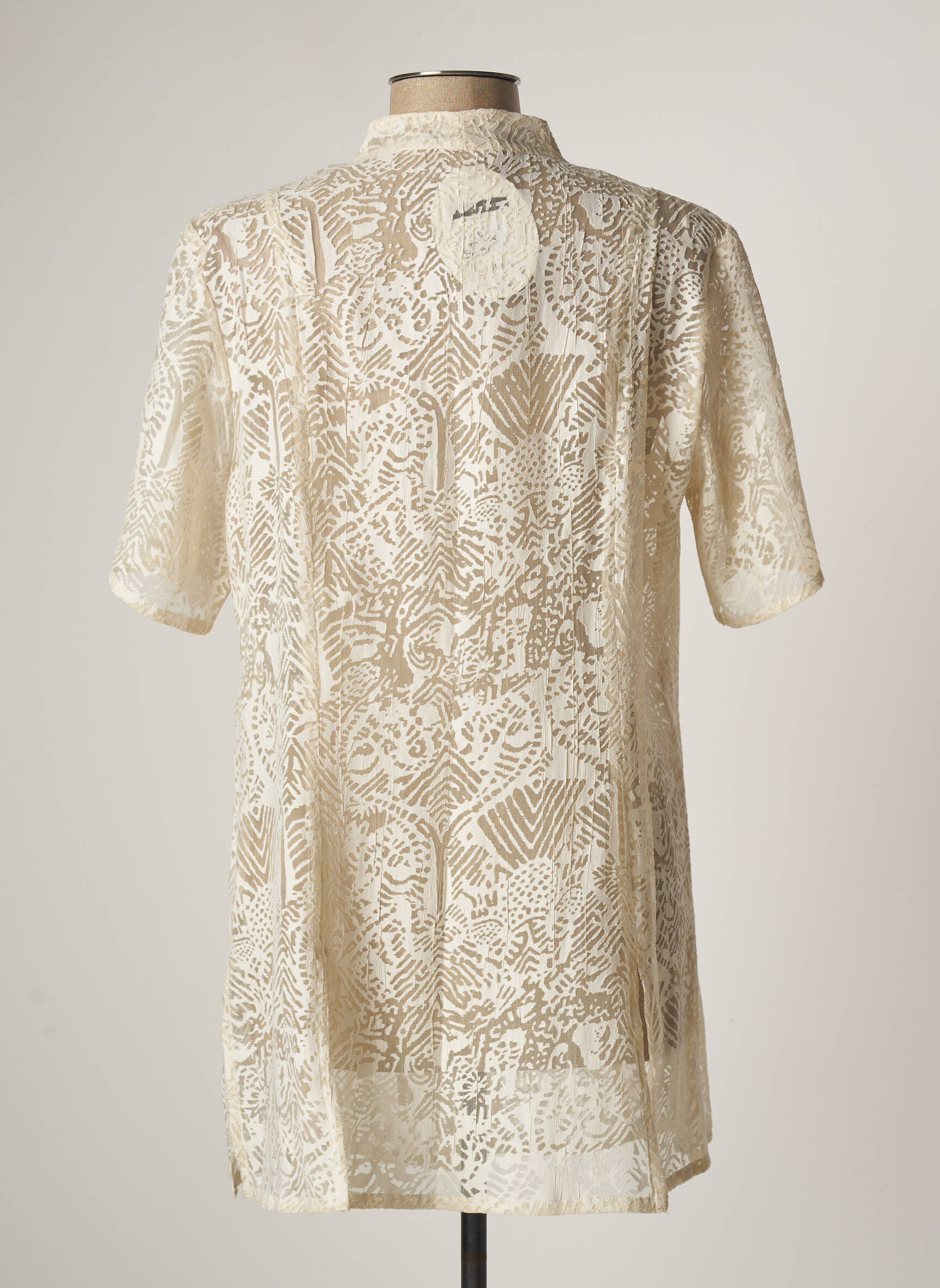 Christian Marry Tuniquemanchecourte Femme couleur beige