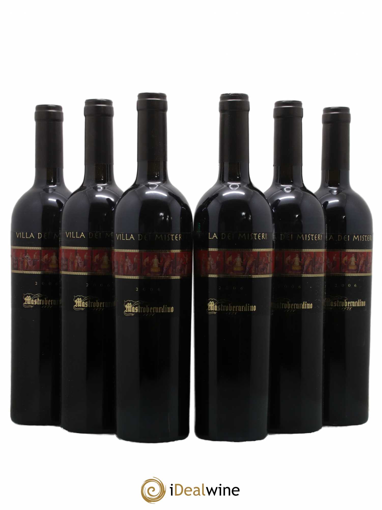 Italie IGT Pompeiano Mastroberardino Villa dei Misteri 2006 - Lot de 6 Bouteilles