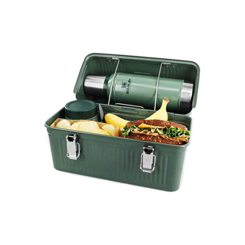 Picknickkoffer, Stanley Classic Legendary Lunch BOX 10qt \/ 9.5l Hammertone Green (Thermoflasche nicht im Lieferumfang enthalten)