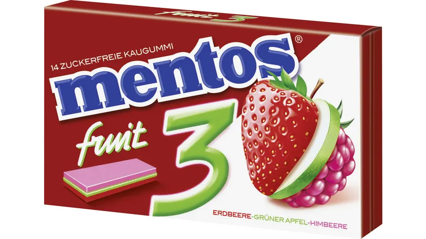Mentos Kaugummi fruit 33 g