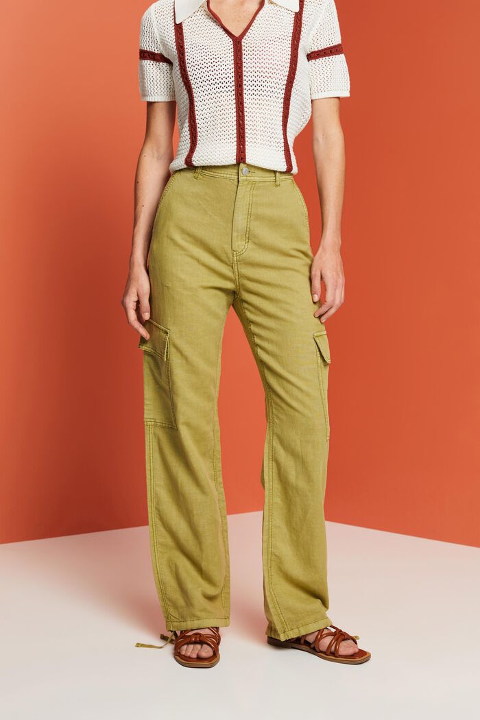 Pants woven