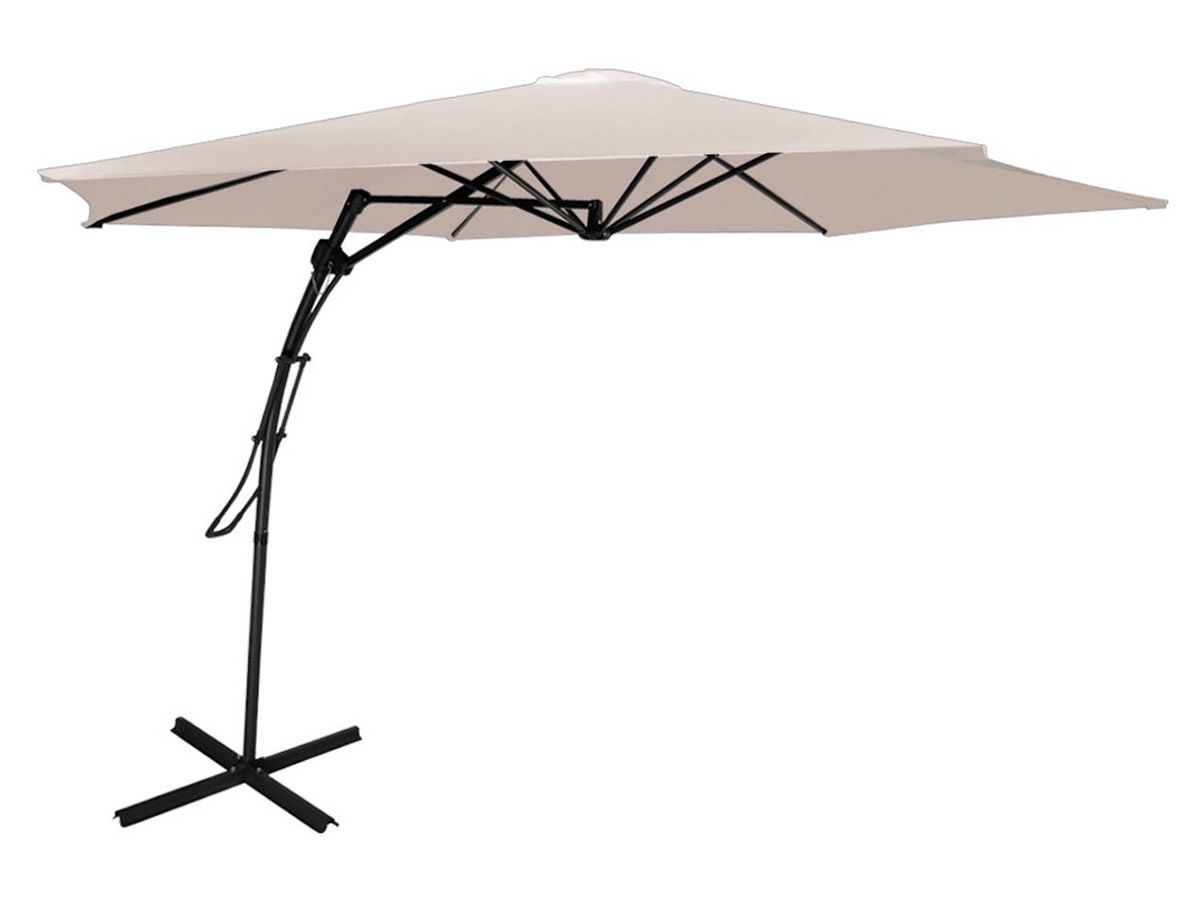 Relaxwonen Push-up creme Sonnenschirm