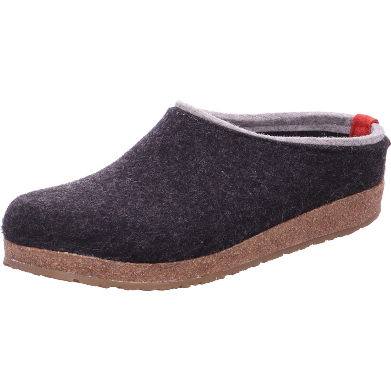 HAFLINGER Hausschuhe grau Grizzly