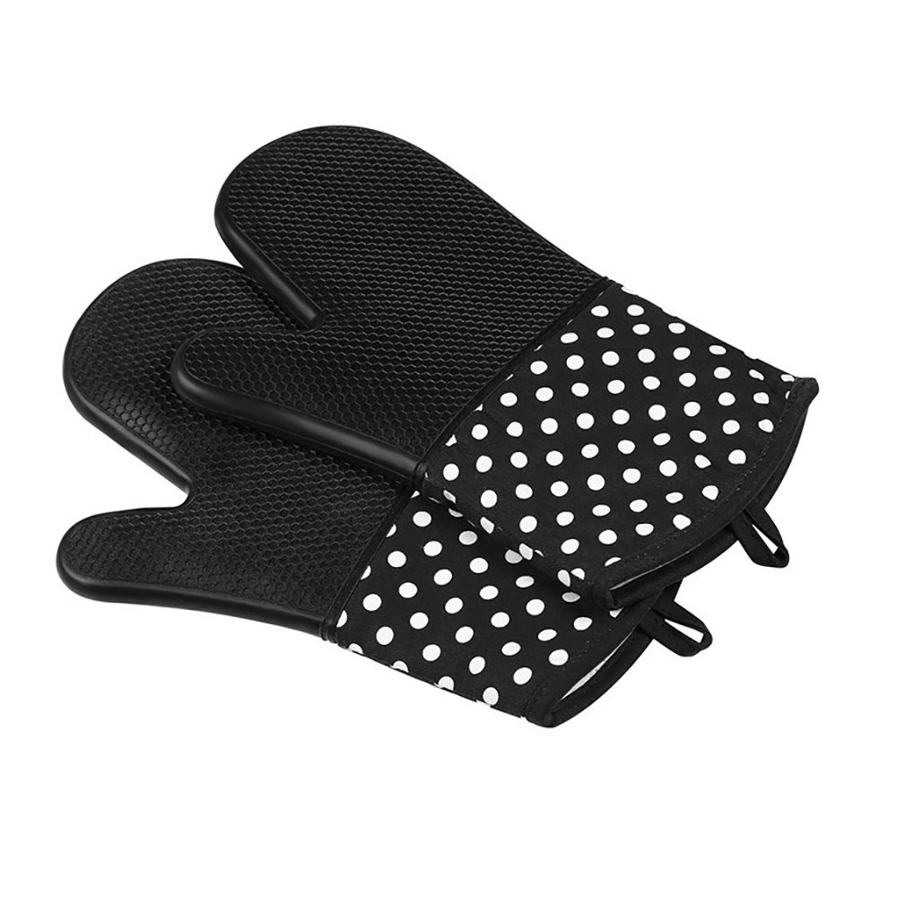 SCOKIT Topfhandschuhe Premium Qualität 1 Paar hitzeschutz Handschuhe, (aus Silikon und Baumwolle grillhandschuhe backofenhandschuhe), rutschfeste oberfläch hitzebeständig Topfhandschuhe
