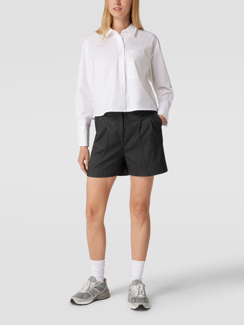 Chino-Shorts mit Bundfalten - Ann-Kathrin Götze X P&C in dunkelgrau meliert