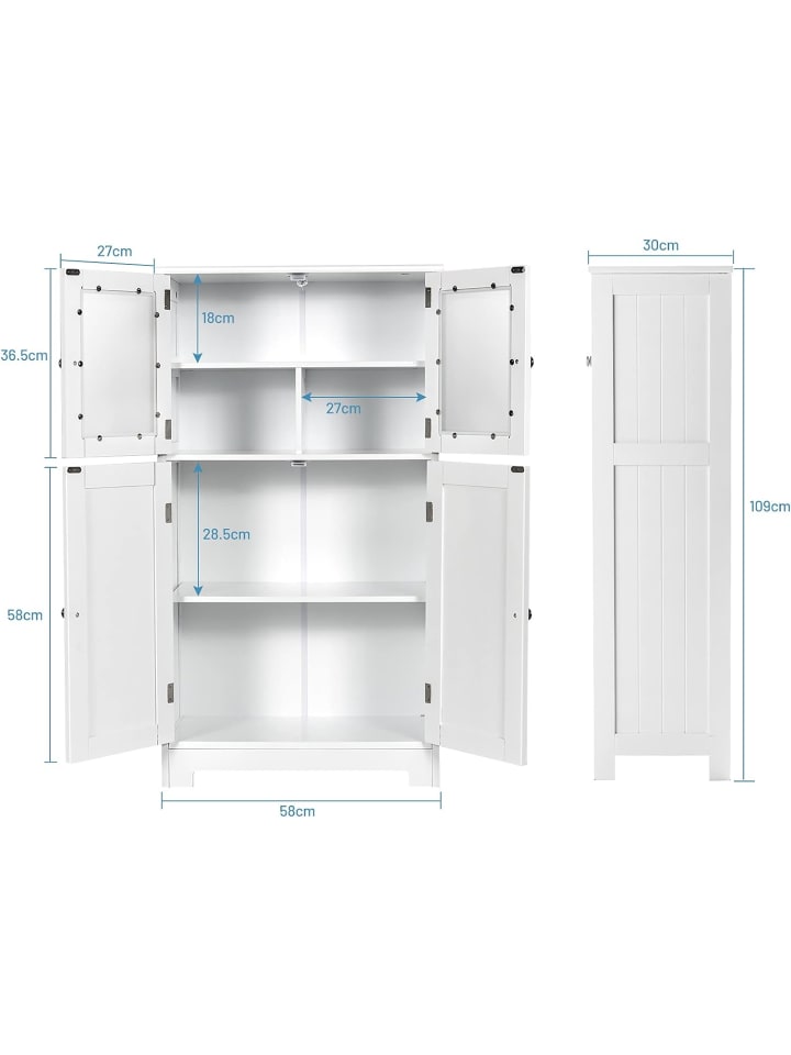 COSTWAY Badezimmerschrank in Weiß günstig kaufen onesize