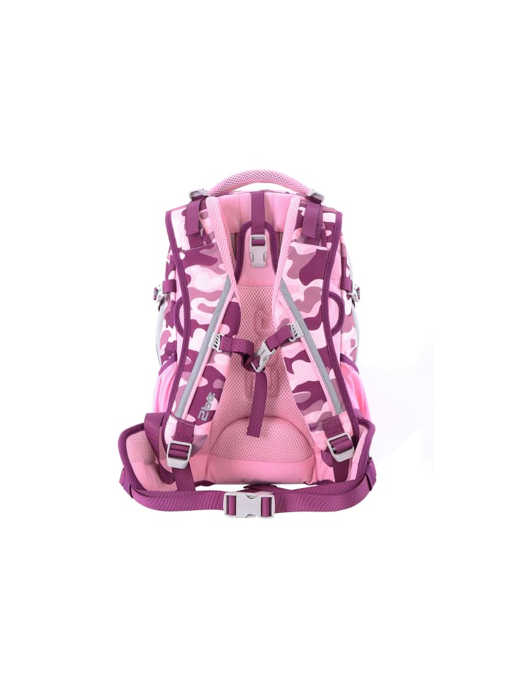 2Be Schulrucksack in pink-weinrot günstig kaufen onesize