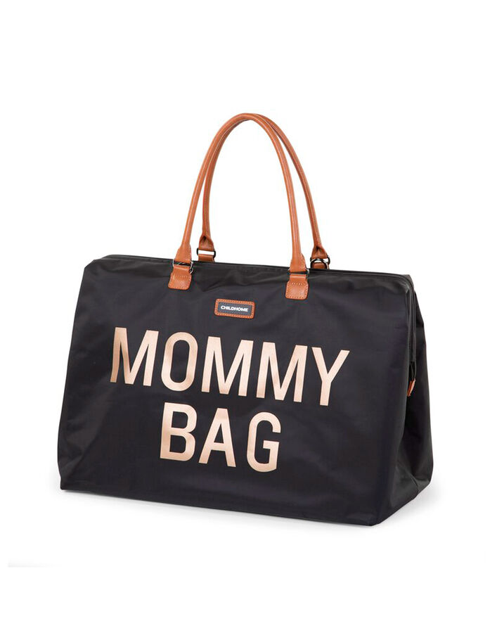 Sac à langer Mommy Bag noir typo or CHILDHOME