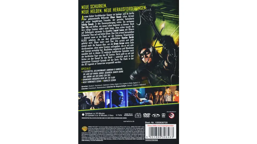 Arrow - Staffel 4  [5 DVDs]