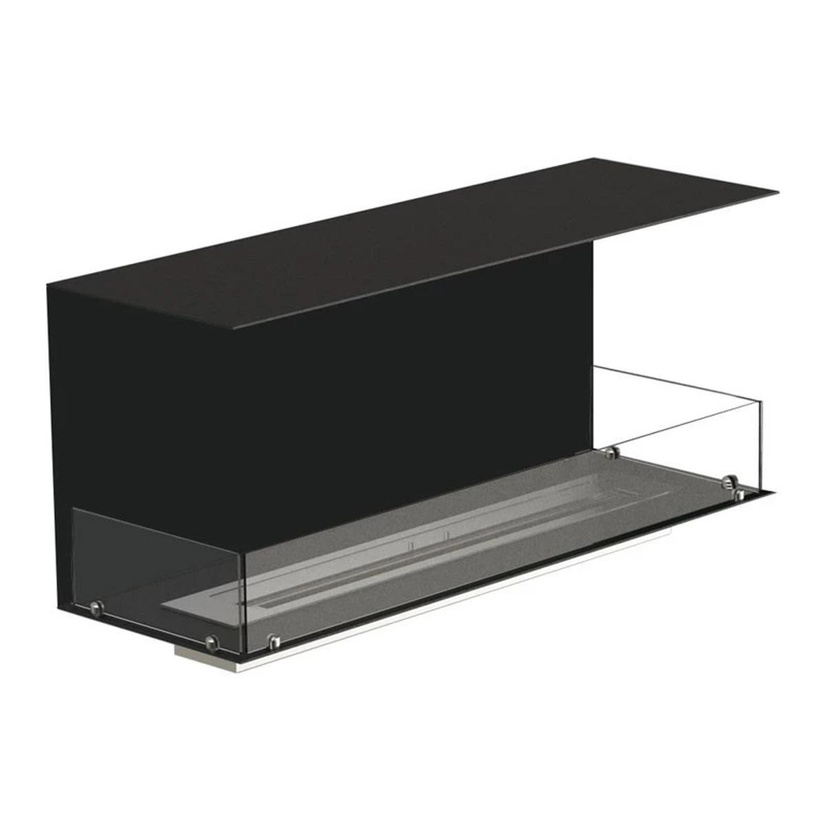 Foco Foco Three 1200, dreiseitiger Bioethanol-Kamin, wandmontierte Installation, manueller oder automatischer Brenner, 6,2 kW