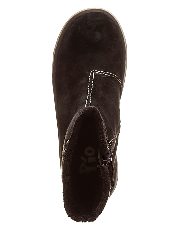 Pio Leder-Stiefeletten in Schwarz günstig kaufen 30