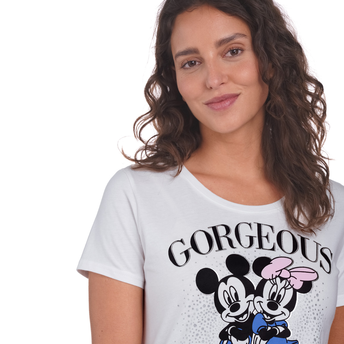 Minnie Maus T-Shirt mit Glitzer