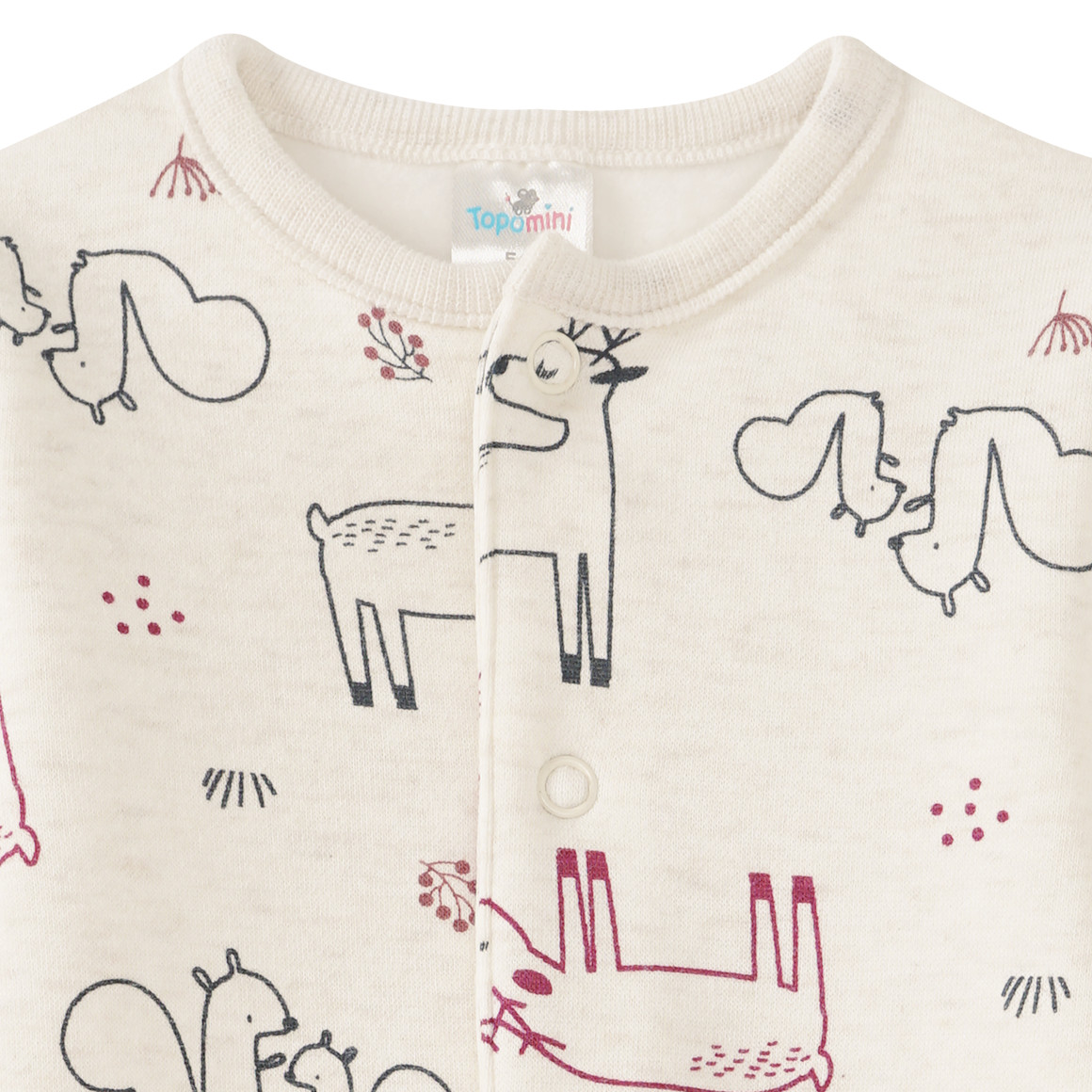 Newborn Overall mit Waldtier-Allover