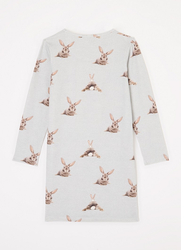 Snurk Bunny Bums organic cotton nightgown with print
