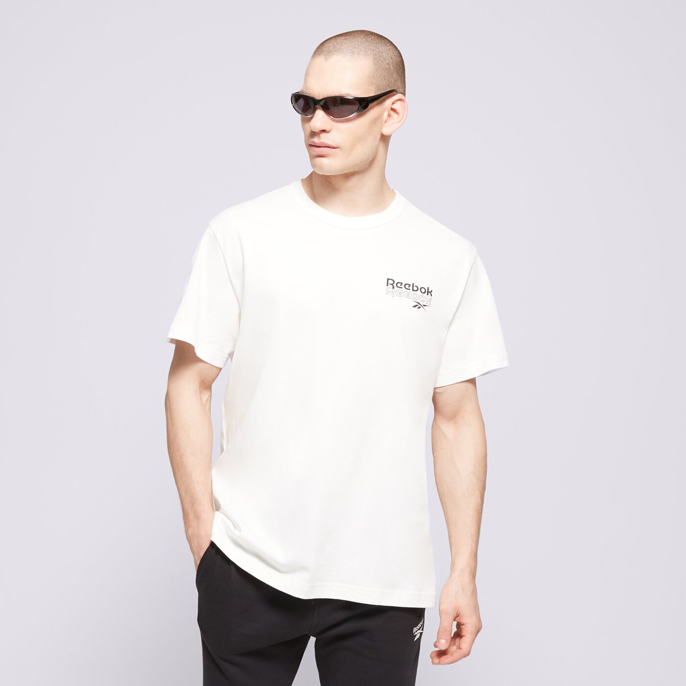 REEBOK T-SHIRT RI PROP OF RBK GFX SS Beige