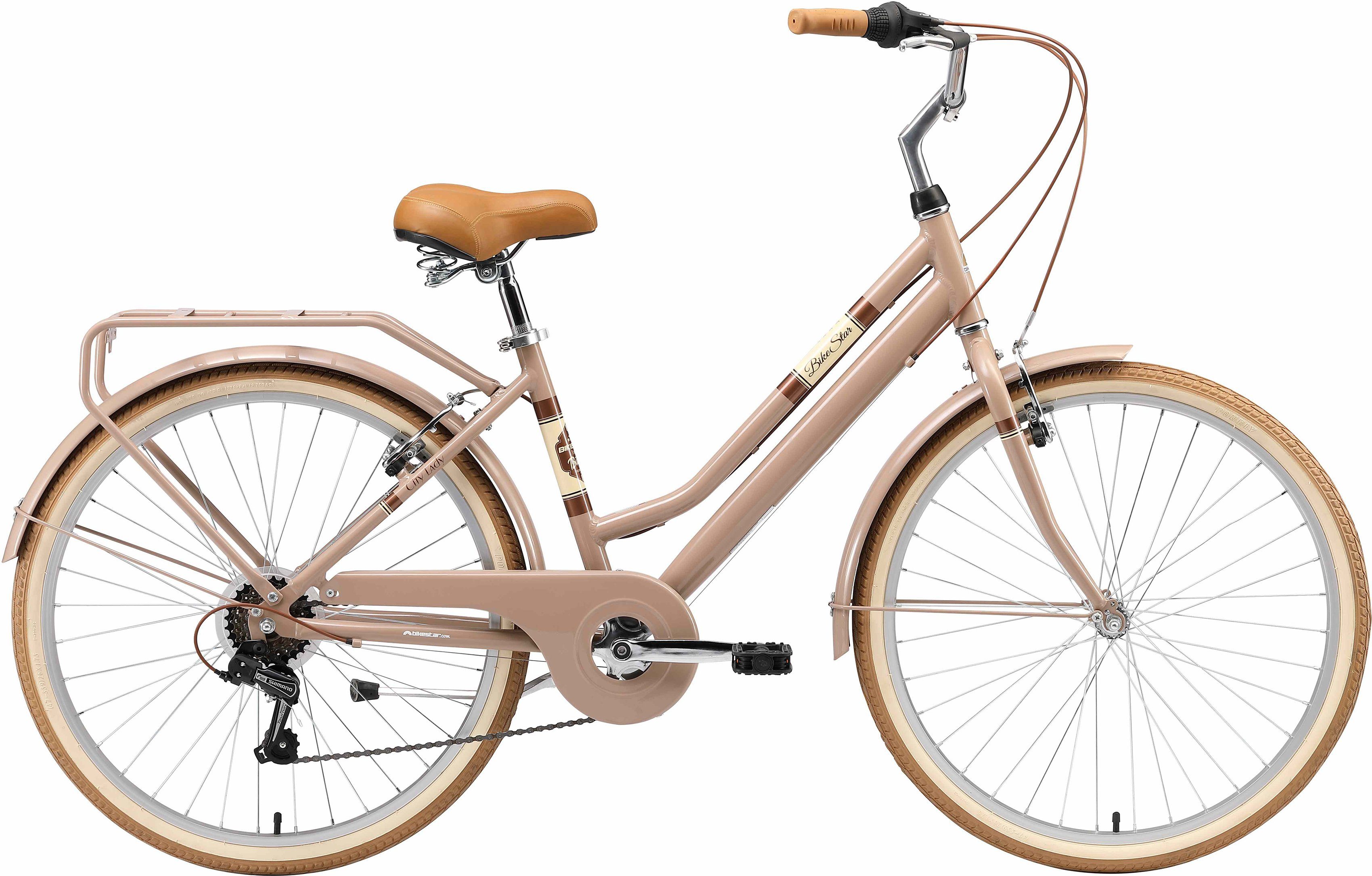 Bikestar Cityrad, 7 Gang Shimano RD-TY21 Schaltwerk, Kettenschaltung