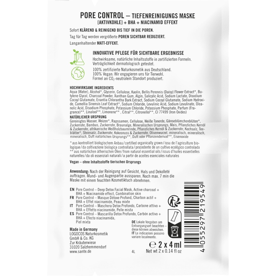 Tiefenreinigungs Maske