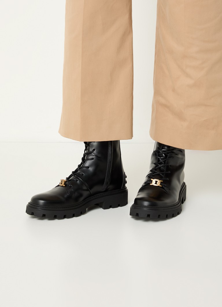 Kožená motorkářská bota Tod's Gomma Pesante