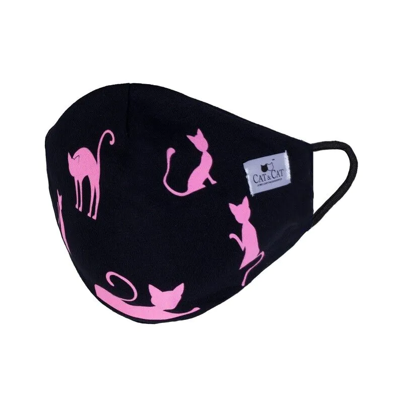 Cat & Cat Genanvendelig Maske Killinger Sort