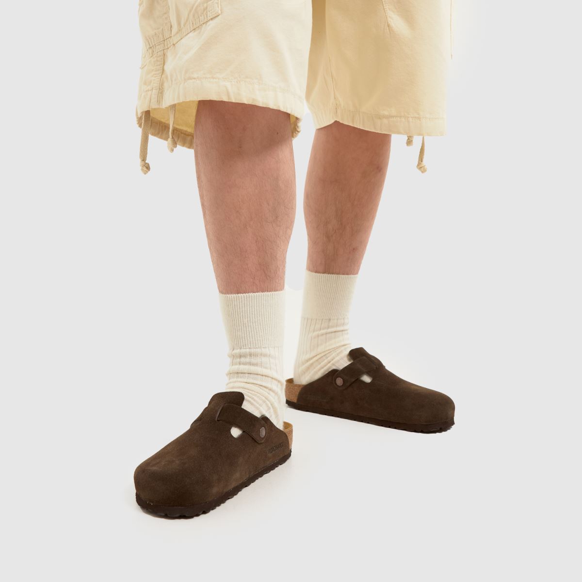 BIRKENSTOCK Boston klumpa szandál barna színben