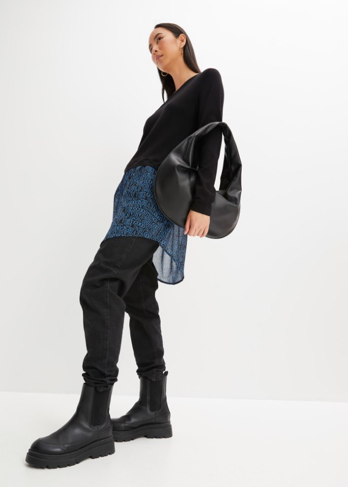 Pullover mit Rockansatz