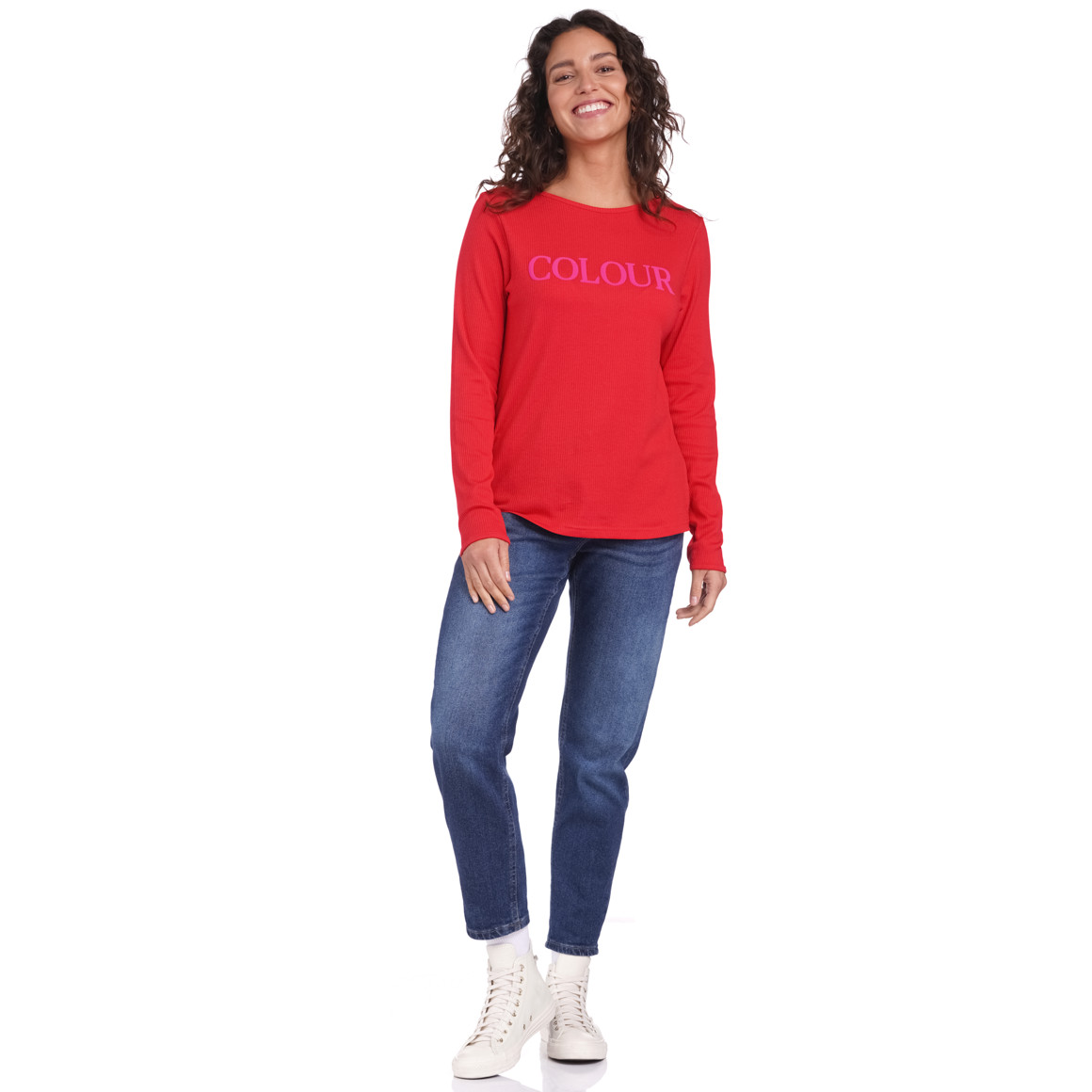 Damen Langarmshirt mit Print