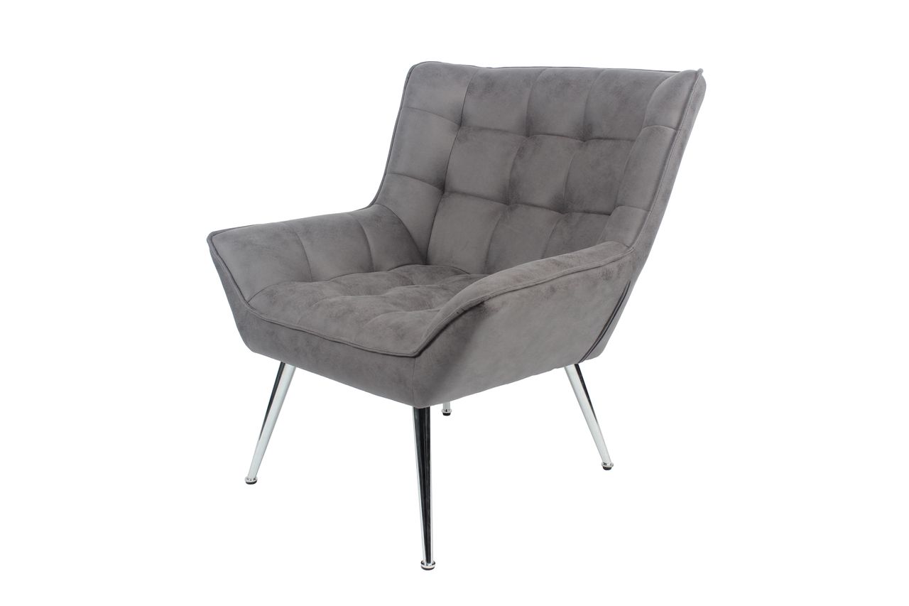 Happy Home Happy Home XXL Sessel Ohrensessel HWP65-GRA grau