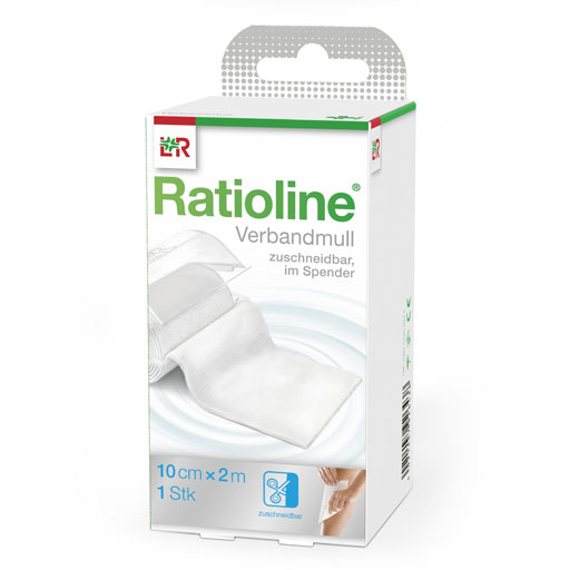 RATIOLINE acute Verbandmull 10 cmx2 m gerollt  1 St  Verband