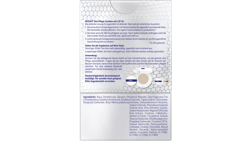 NIVEA Cellular Expert Finish 3in1 P flege Cushion Dunkel 15 g