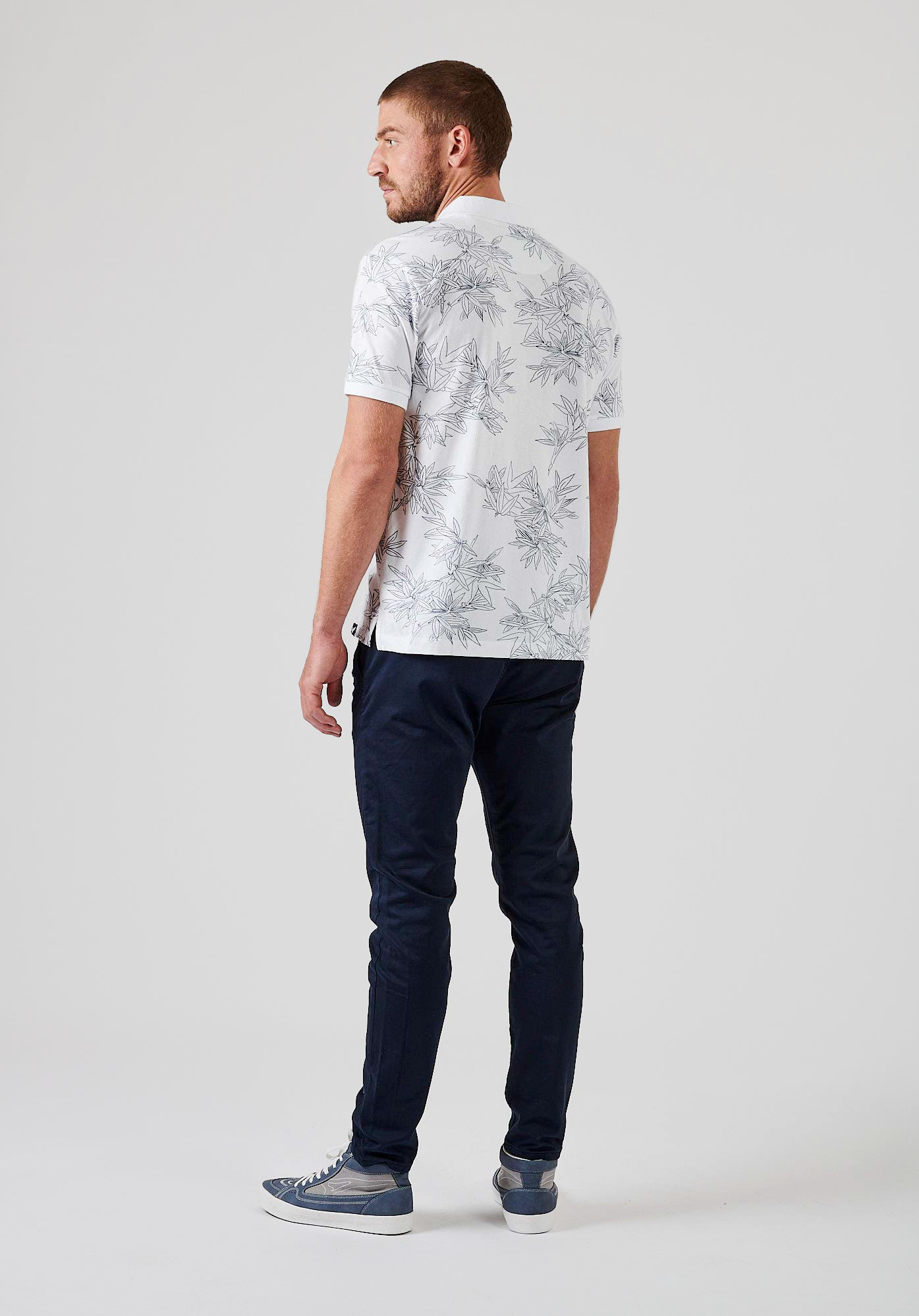 NERRY  Polo blanc homme 100% coton