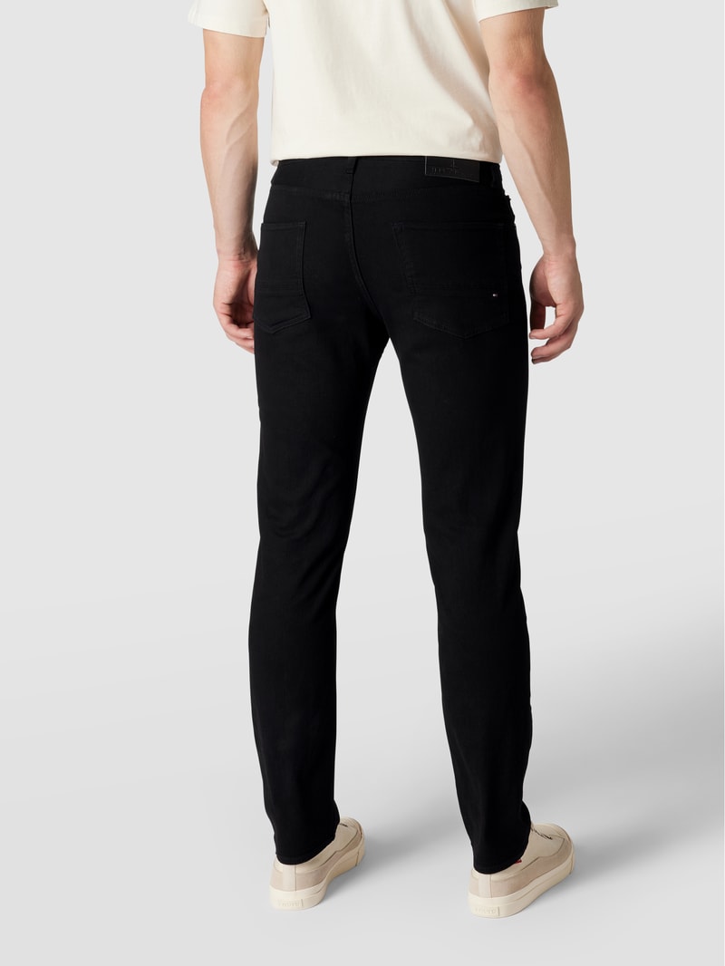 Straight Fit Jeans mit Stretch-Anteil Modell 'Denton in schwarz