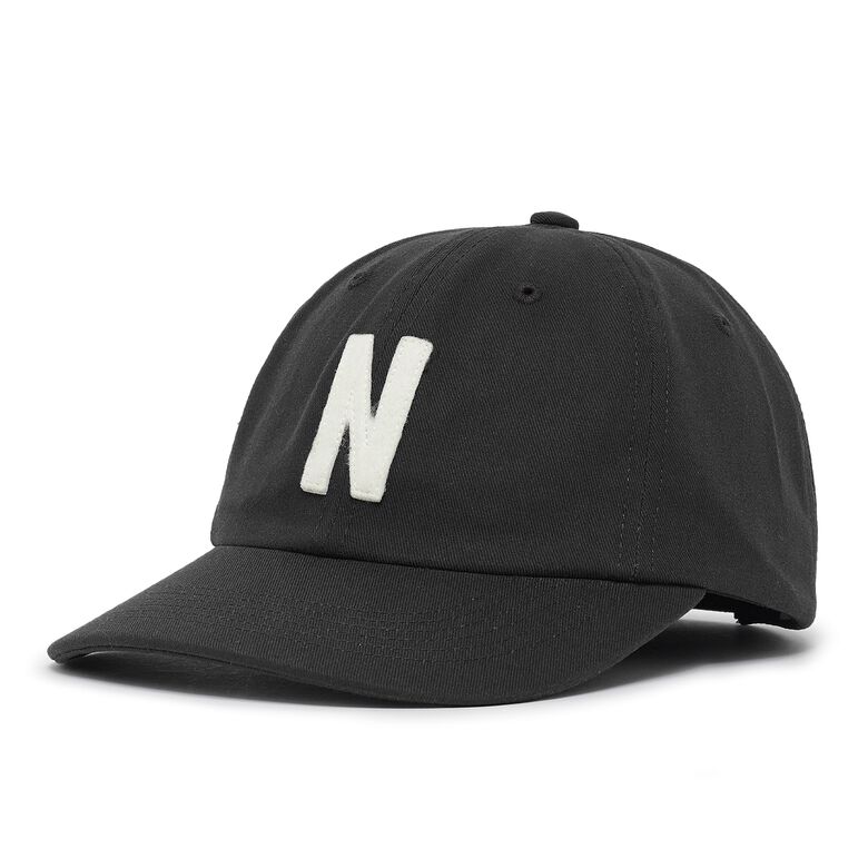 Norse Projects Felt N Twill Sports Cap Black