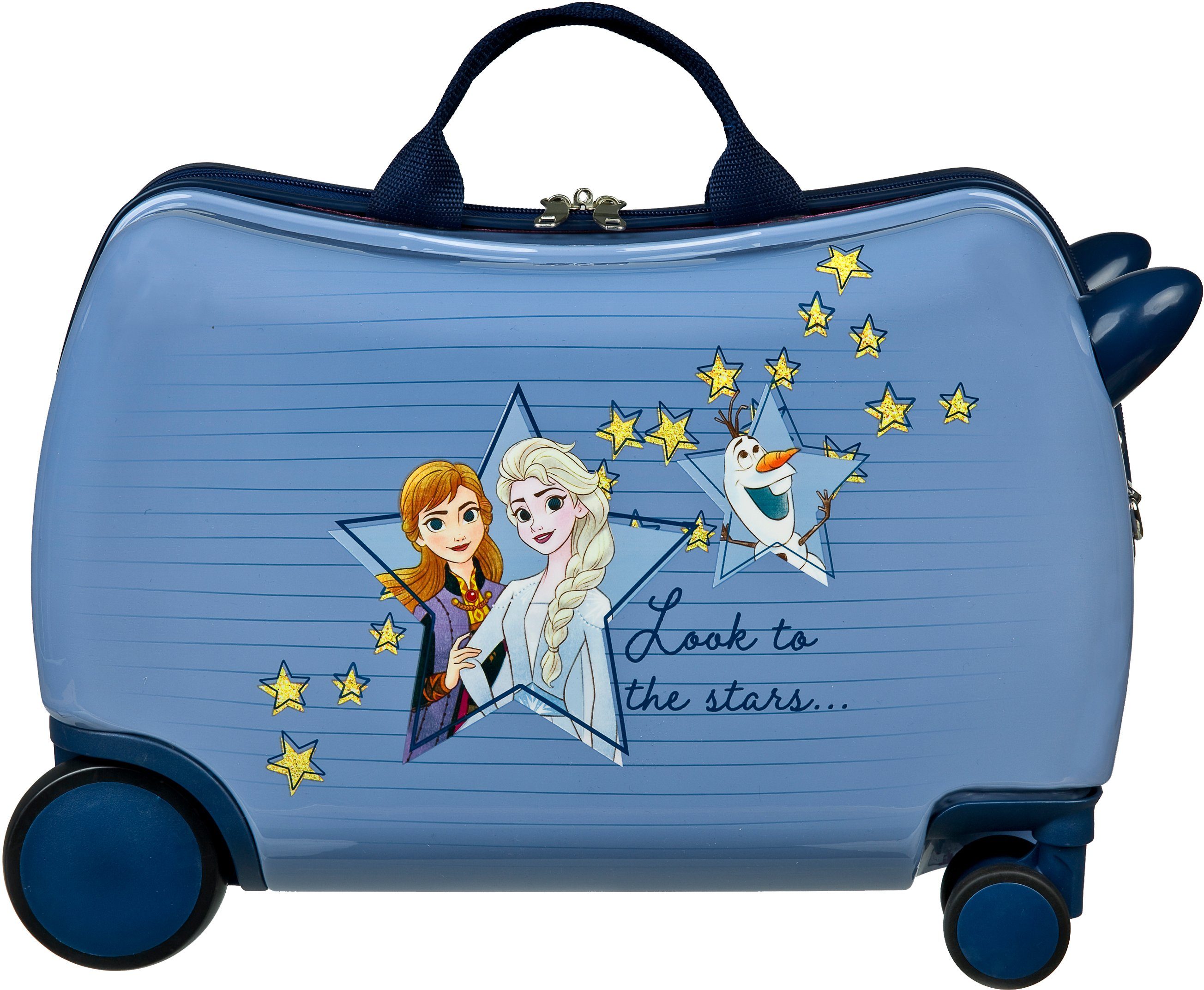 UNDERCOVER Kinderkoffer Ride-on Trolley, Frozen, 4 Rollen, zum sitzen und ziehen