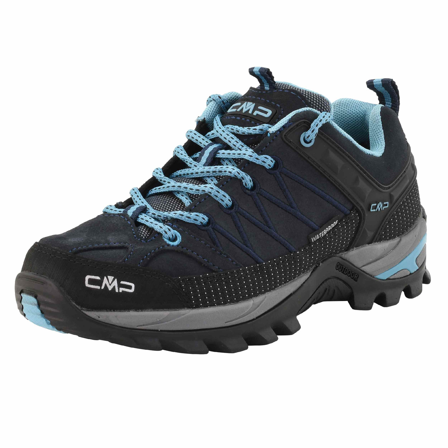 CMP Rigel Low Trekking WP 3Q13246, Trekkingschuhe, Damen, B.BLUE-CLOROPHILLA